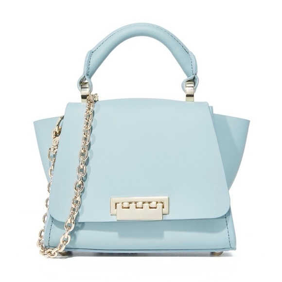 ZAC Zac Posen Blue Eartha Iconic Top Handle Mini Crossbody Bag - Picture 2 of 16